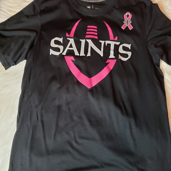 Nike NFL Saints breast cancer tee - Picture 2 of 3